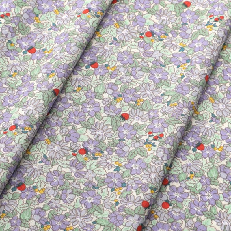 100x150cm French Sweet Floral Fabric Pure Cotton Printed Poplin Fabric Girl Dress Clothing Fabric Handmade DIY Accessories