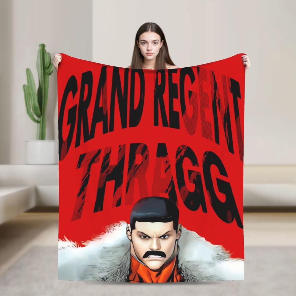 Invincible Thragg Blanket  Soft Warm Fashion Plush Throw Blanket For Outdoor Travel Flannel Bedspread Bed Cover
