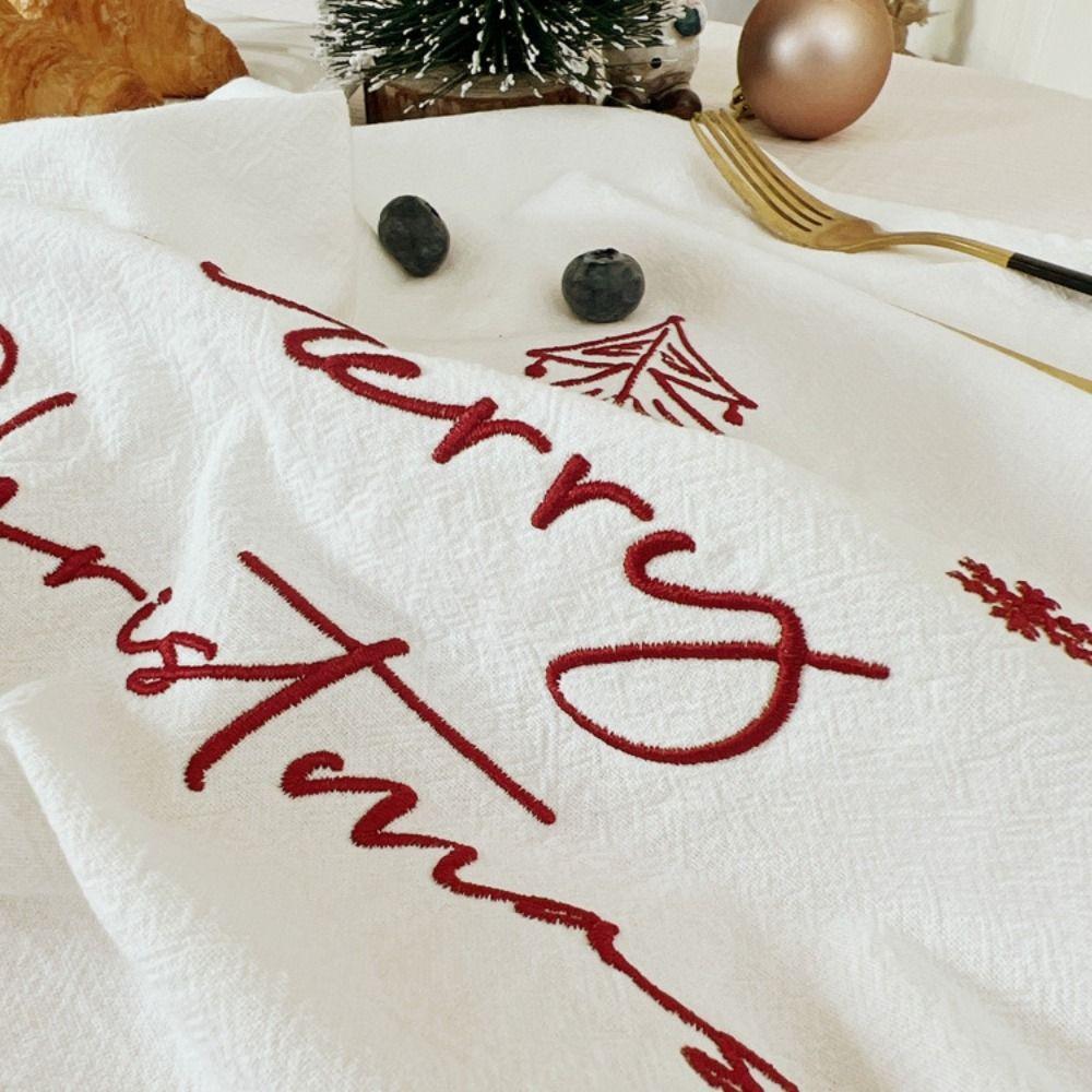 Elegant Christmas Hanging Cloth 40*48cm Embroidered Napkins  Photo Props