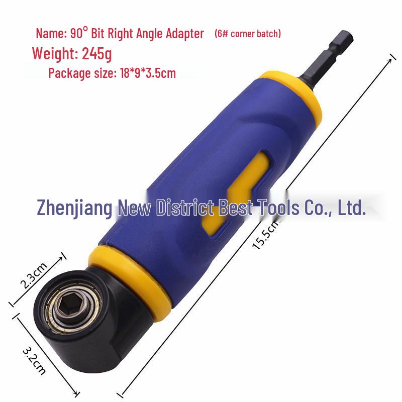 90° Right Angle Electric Screwdriver Drill Attachment