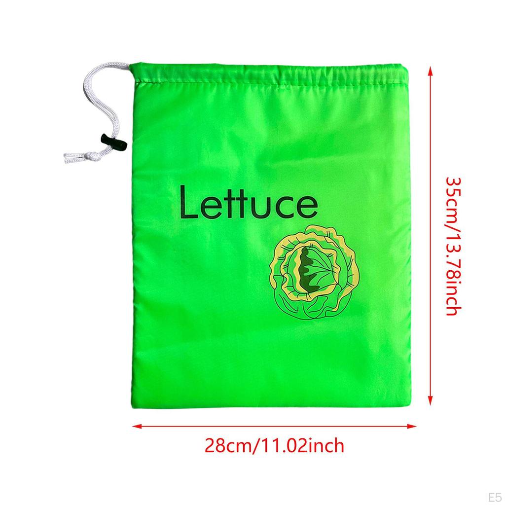 Fresh Produce Bag Drawstring Aluminum Foil Refrigerator Organizer Veggie Vegetable