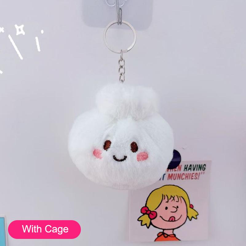 Soft Bun Squishy Plush Toy Keychain for Relaxing Stress Relief and Enjoyment