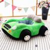 Children's Cartoon Car Plush Sofa Chair - Anti-Fall Learning Seat & Toy for Birthday Gift