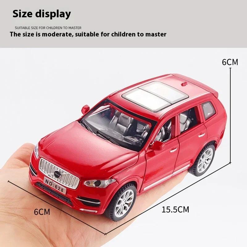 AAAZC1 1:32 VOLVO XC90 SUV Alloy Car Model Diecast Metal Model Sound & Light Children Toys Home Decoration Ornaments Gift for Children