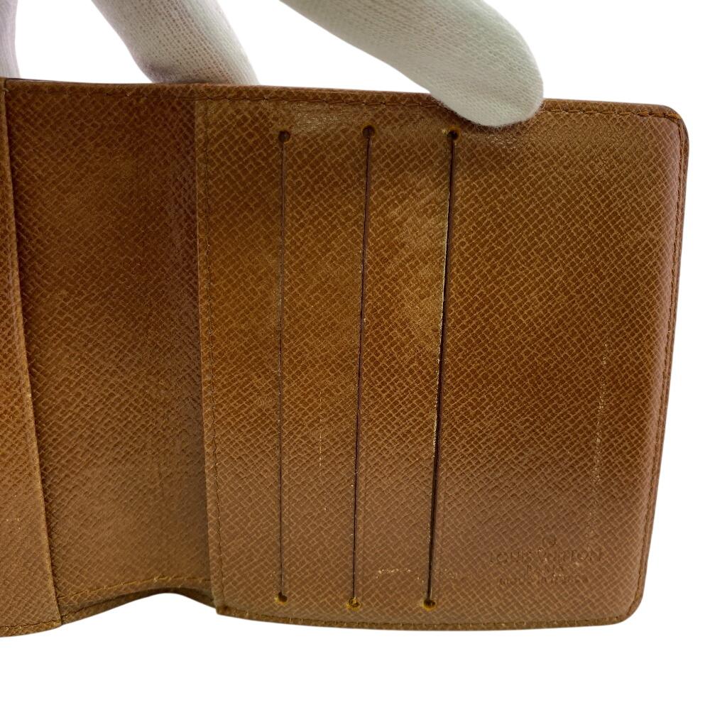 LOUIS VUITTON M60905 Vintage Bifold Wallet, Billfold, Card Case, Pass Case Monogram Monogram Portovie Cult Bleu Bill Compartment Brown Monogram Used