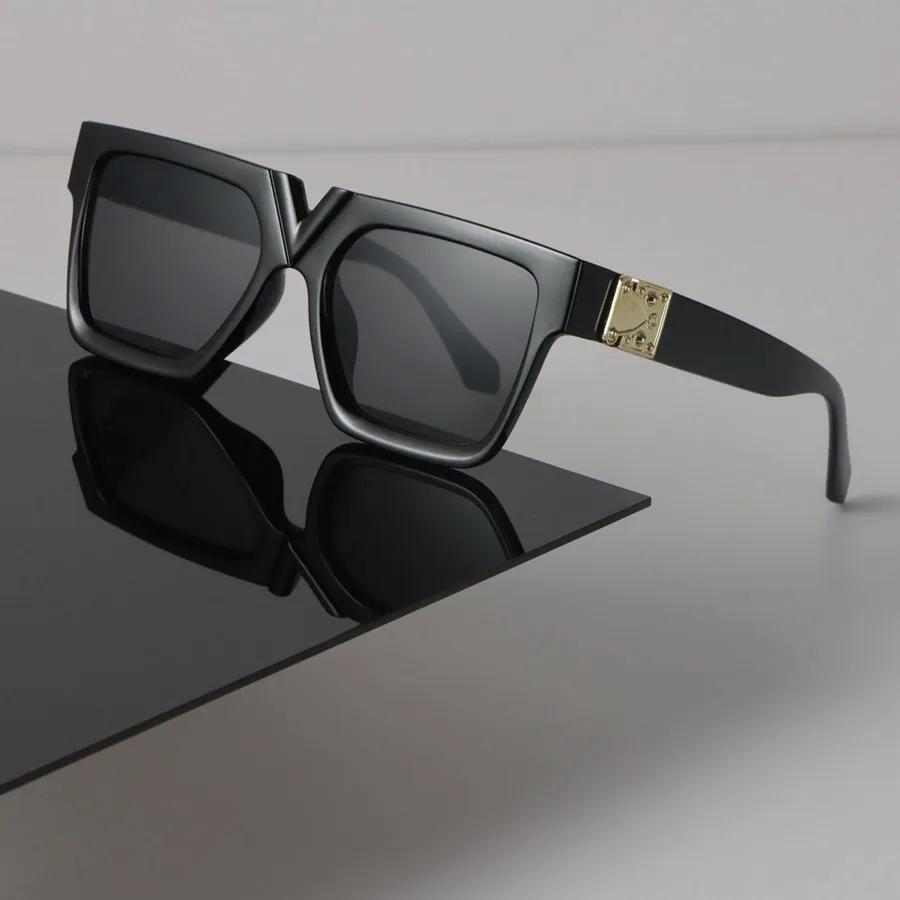 

Luxury Sunglasses Women Men Brand Mirror Female Male Retro Black Colors Square Sun Glasses Designer Other