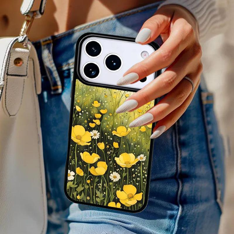 Flowers 1 Buttercups Phone Case For iPhone 17 Air 14 15 13 12 Max Cover For Apple 14 15 16 16e 11 Pro Max Plus Coque
