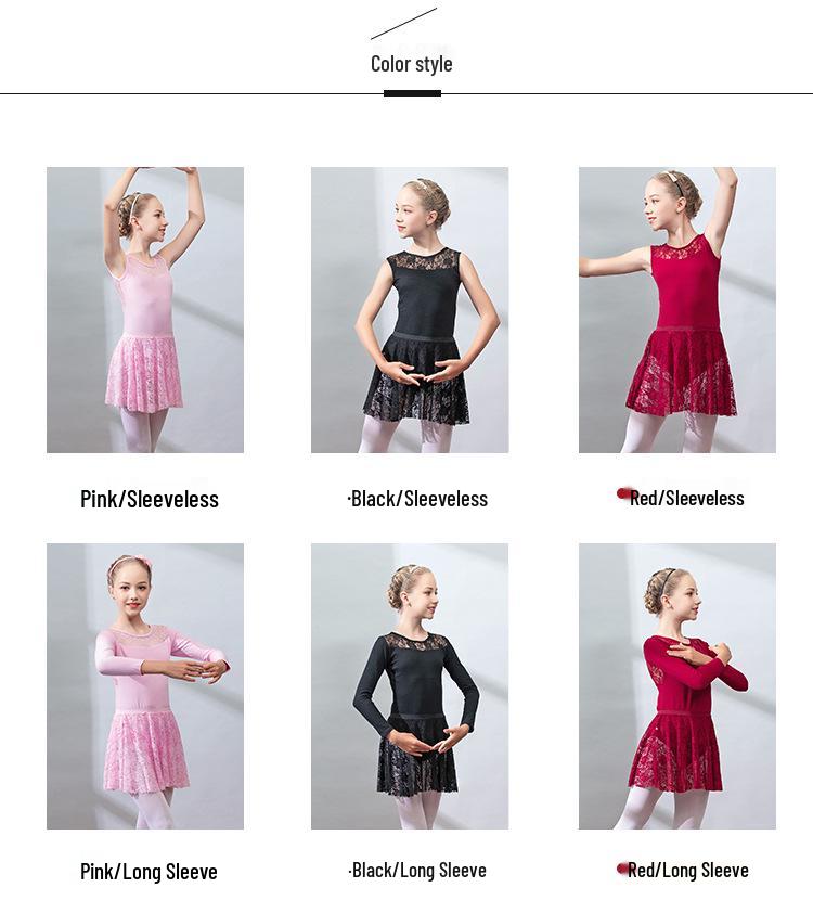 Dětská podzimní uniforma - dlouhý rukáv, baletní a taneční sukně