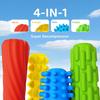 4Pcs Textured Silicone Pencil Grips for Stress Relief Sensory Fidget Sleeves Quiet Classroom Fidget Tool for Home School Office Travel