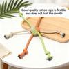 Interactive Dog Chew Rope with 6 Head Design Promotes Gums Health and Indoor Outdoor Entertainment Activity Tug Toy