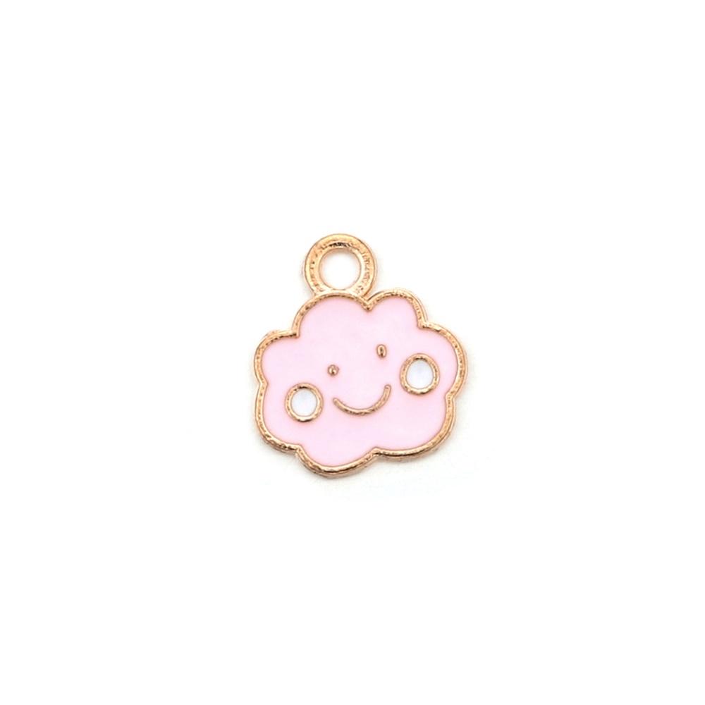 4Pcs/Lot Cute Cartoon Printing Connectes For Earrings Necklace Pendant Crafts DIY Jewelry Making Accessories
