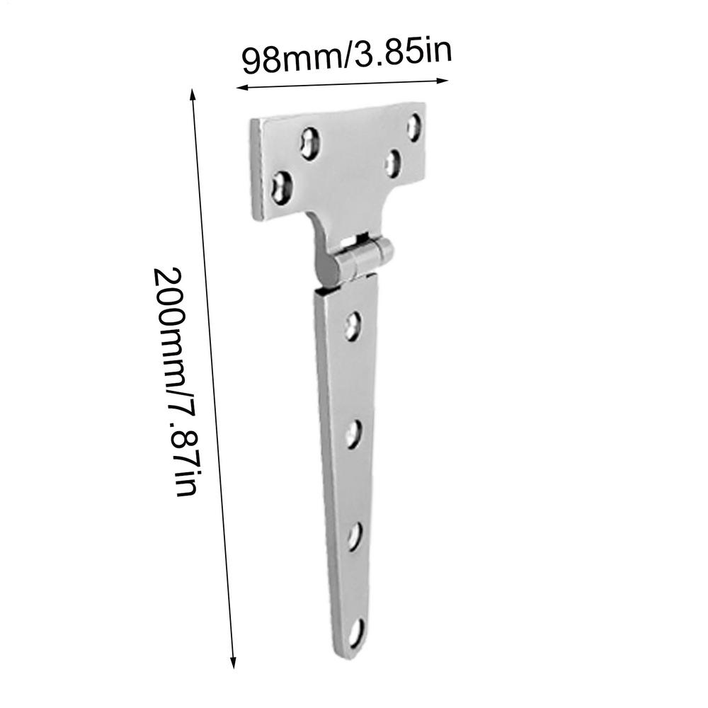 316 Stainless Steel T Hinge For Doors Window Cast Strap Hinge With Screws Heavy Duty T Hinge RV Yacht Boat Door Hinges