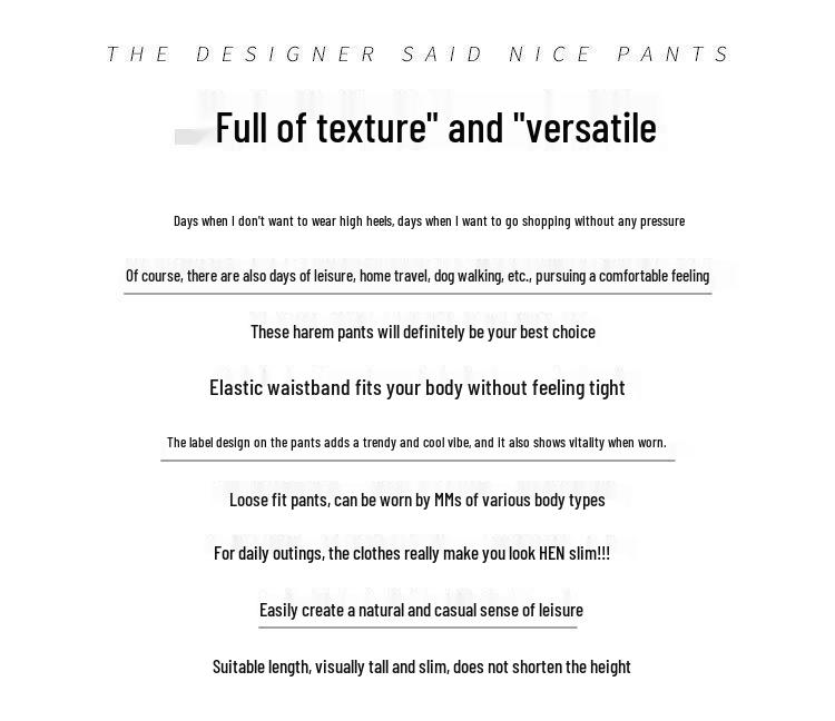 Pure Cotton Fleece/Unlined Harem Pants: Plus Size, Loose Fit, Slimming Carrot Style