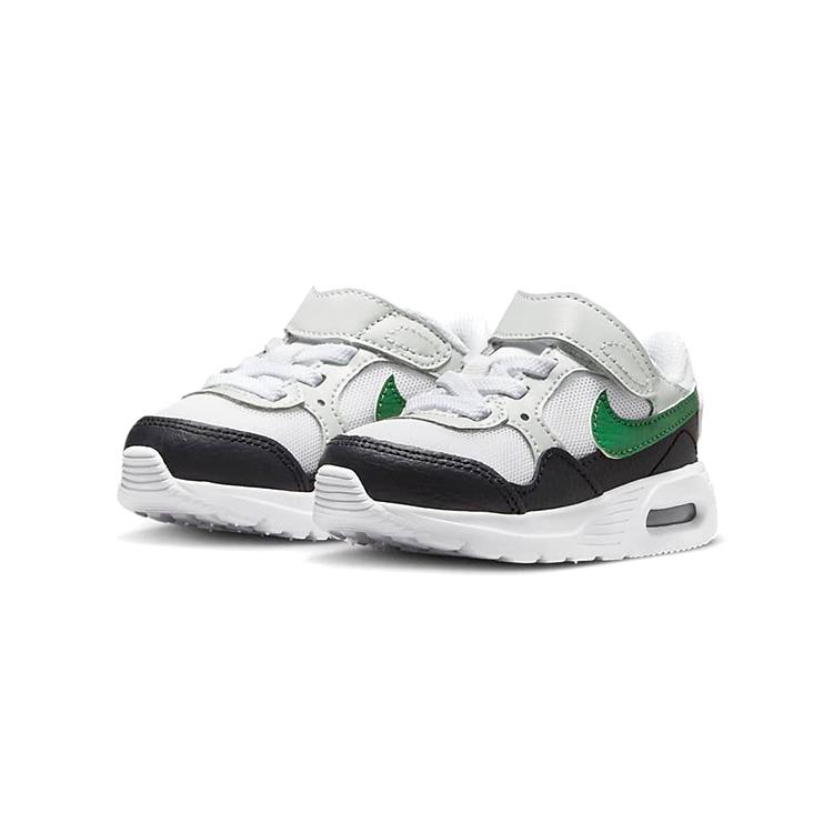Nike Air Max SC Cushioning Abrasion Resistant Breathable Low top Toddler Shoes White Green Infant And Toddler CZ5361-112