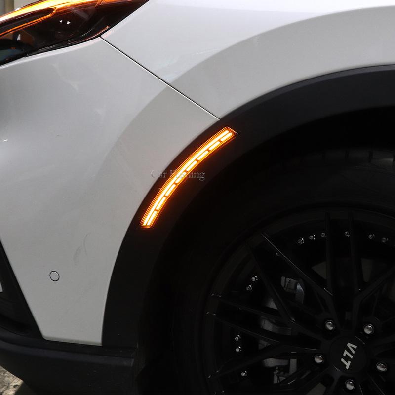 2PCS LED Side Maker Light For Honda CRV CR-V 2024 DRL Wheel Arch Turn Signal Lamp Daytime Running Light Car Accessories