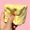 6cm Cheese Cube Stress Ball Squishy Toy Simulated Cheese Slow Rising Fidget Toy ASMR Sensory Anti-Stress for Friends Gift