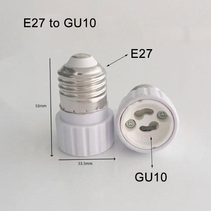 1/6/15/30/60 Stück E14 E27 B22 GU10 G9 Lampenfassung Adapter, Weiße Kunststoff-Lampenbasis-Verlängerungs-Konverter. E12 E26 Lampenfassung