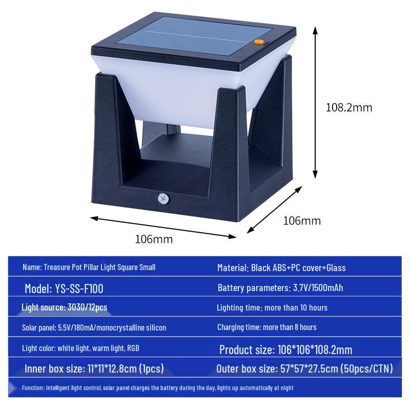 

Солнечный уличный светильник для сада и двора: Фара, Настенный светильник, Настольная лампа White Light