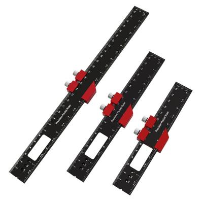 6/8/12Inch Slide Ruler Professional Track Ruler Woodworking Ruler Measuring Marking Gauge Inch and Metric Scribing Ruler