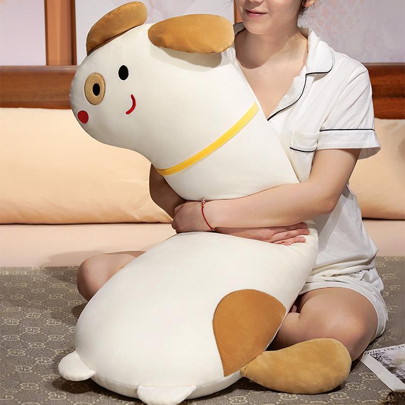 90/120cm Lovely Dinosaur Dog Crocodile Giraffe Kawaii Long Pillow Stuffed Soft Animal Dolls Sleeping Toys