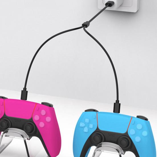 Şarj Kablosu 1'den 2'ye Verimli Tip-C Arayüz Oyun Kolu Şarjı Çift Kol Değiştirme Kablosu PS5/PS VR2 İçin