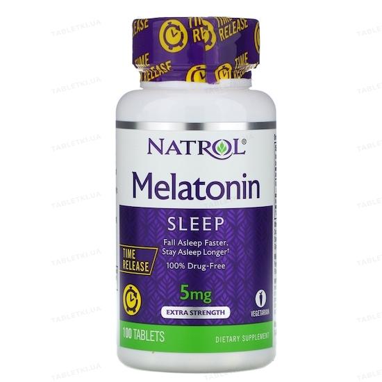 Natrol Melatonin, Time Release, 5 Mg, 100 Tablets