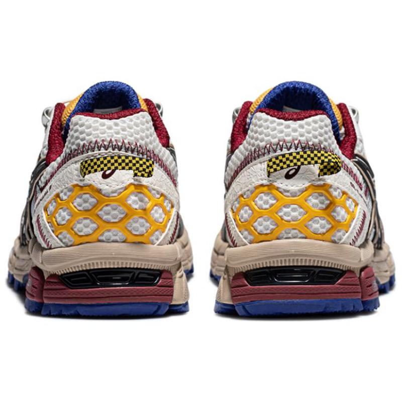 Asics Gel Kahana 8 Cushioning, Breathable Coverage, Rebound Low Top Casual Running Shoes Women's White Black Yellow Sneakers 1012B634-100