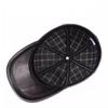 Men's Sheepskin Duckbill Cap - Genuine Leather, Casual, for Autumn/Winter, Adjustable Back Closure, Middle-Aged and Elderly 