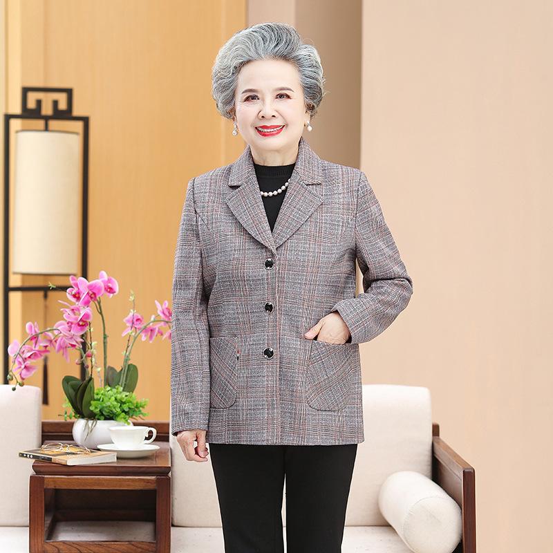 Spring small suit clothes women's plaid top wife blazer