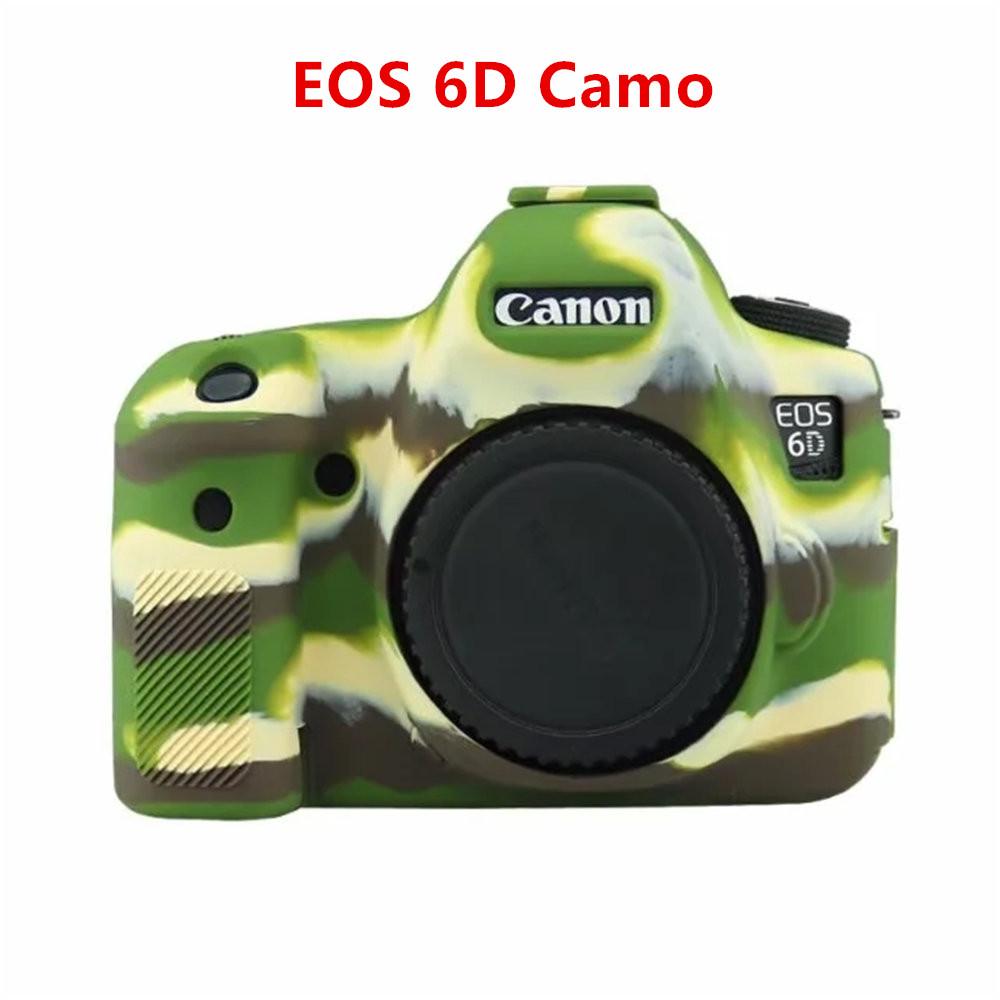 Soft Silicone Armor Camera Bag Case Cover For Canon EOS 5D Mark II III IV 5D2 5D3 5D4 6D Mark II 6D2 7D Mark II 7D2 77D 600 700D
