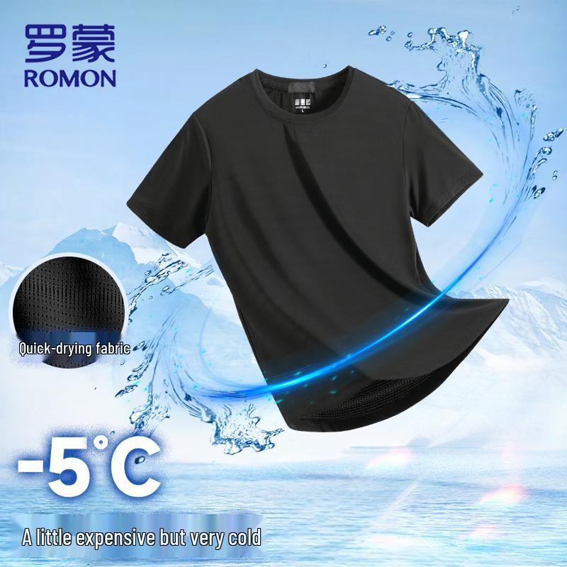 ROMON Men s Ice Silk Quick-Dry T-Shirt XL