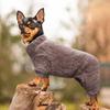 Idepet Velvet Dog Pajamas, Turtleneck Dog Sweater Fuzzy Plush Onesie Soft Cat Apparel Pet Clothes Winter Outfit Doggy Pjs Puppy Jumpsuit for Small