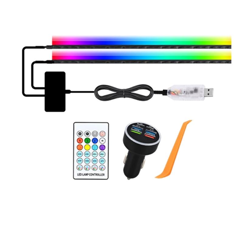 Strong Acrylic Construction Car Interior Mood Light LED with Sound Responsive Music Rhythm Control for Travel