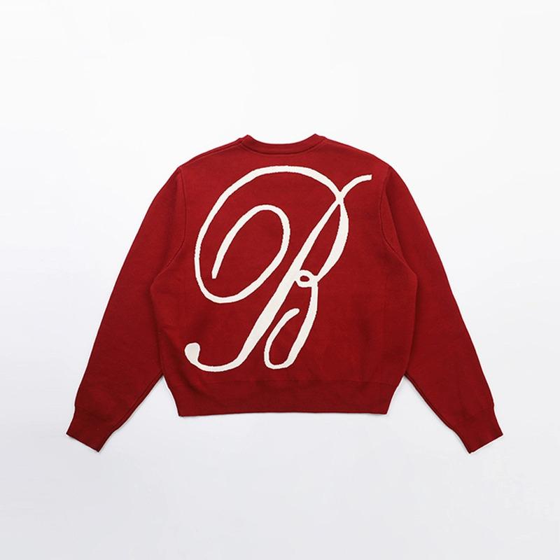 Korean Badblood BCAC Series Retro Sweater for Women - Solid Color, Round Neck, Loose Knit Top