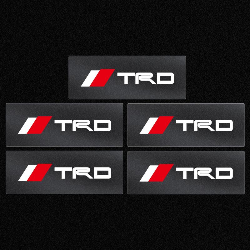 1/5/10Pc Car Interior Random Stickers Car Steering Wheel Emblem Styling for Toyota TRD GR Corolla Yaris Chr Auris RAV4 Camry Highlander