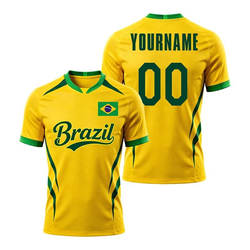 2026 Brésil Suisse Argentine Drapeau Football Flagrant T-shirt Nom Numéro Personnalisés Imprimés Manches Courtes Décontracté Oversize Hauts