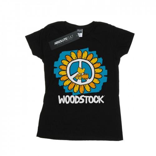 

Woodstock Womens/Ladies Flower Peace Cotton T-Shirt білий