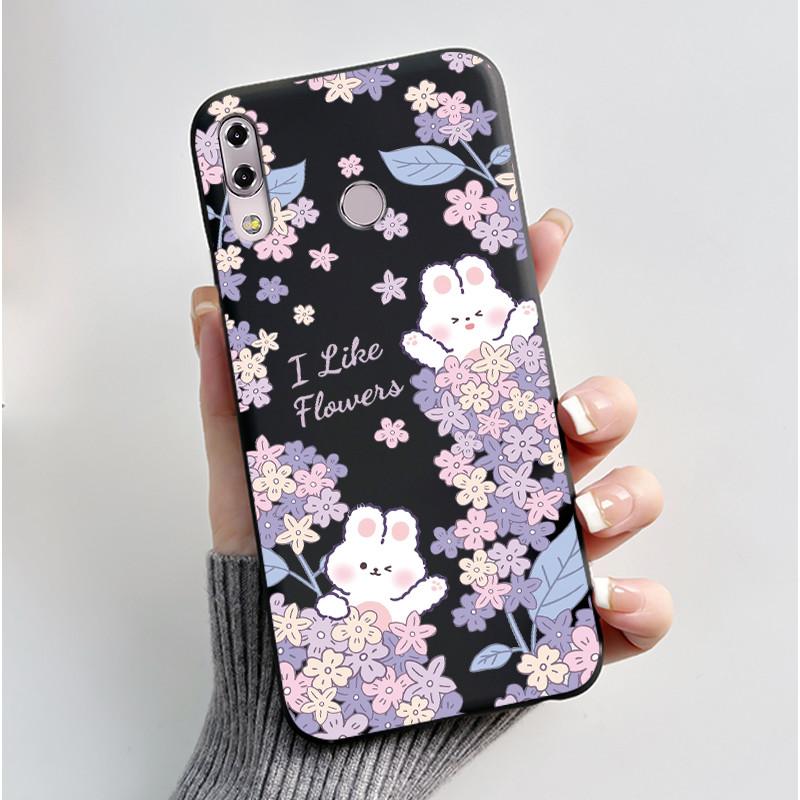 Für ASUS Zenfone 5 ZE620KL ZF620KL X00QD 5z ZS620KL Z01RD Hülle Luxus Süßes Liebes Kaninchen Lustig Schwarz Weiche TPU Silikon Rückseite