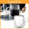 Mug en Verre à Double Paroi Résistant à la Chaleur Tasse à Thé Café