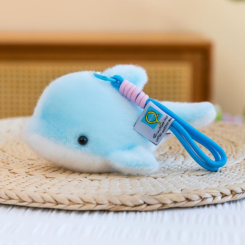 Ocean Series Plush Toy Bag Pendant - Girls' Aquarium Souvenir Gift
