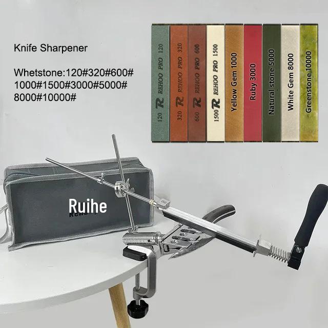 Ruihe Rehoo 360° Otočný Kovový Držák Jigu pro Broušení Nožů s Pevným Úhlem RH006