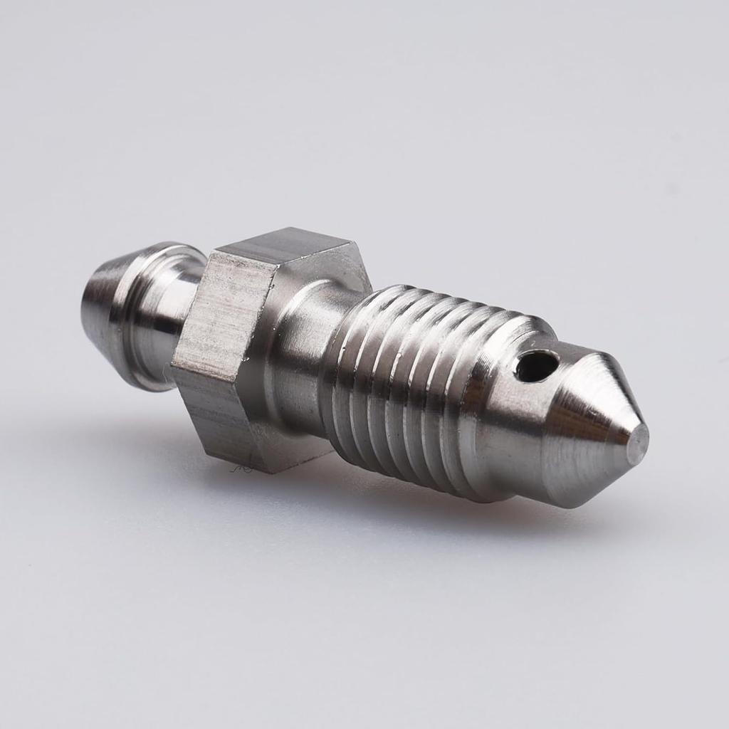 AC PERFORMANCE -3 AN Stainless Steel Bleeder Bleed Nipples Screw 3/8 x 24 Thread Brake Caliper Clutch Fitting