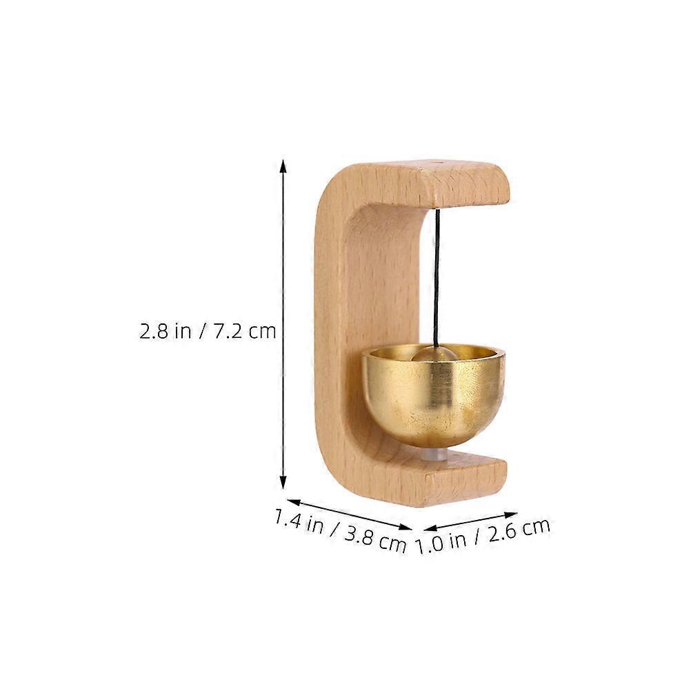 Wooden Shopkeepers Bell for Door Opening Magnetic Door Chime 2Pcs