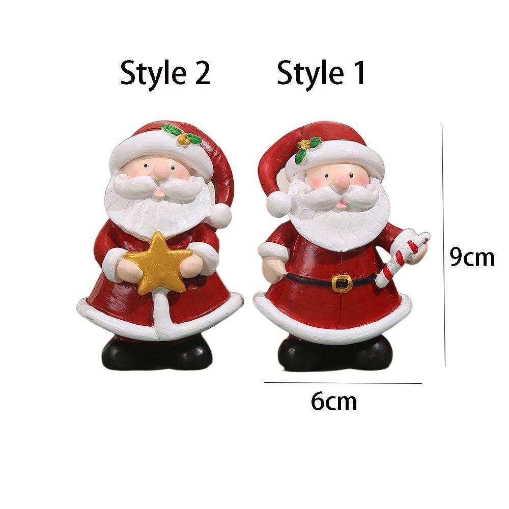Funny Santa Claus Statue Creative Miniature Sculpture Micro Landscape Santa Claus Figurine  Gift