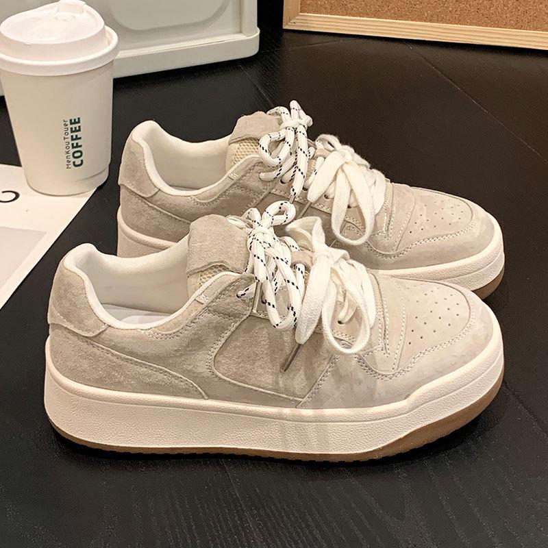 

Women s Trendy 2025 Retro Yellow Dexun Sneakers - Thick-Soled Casual Sports Shoes 38
