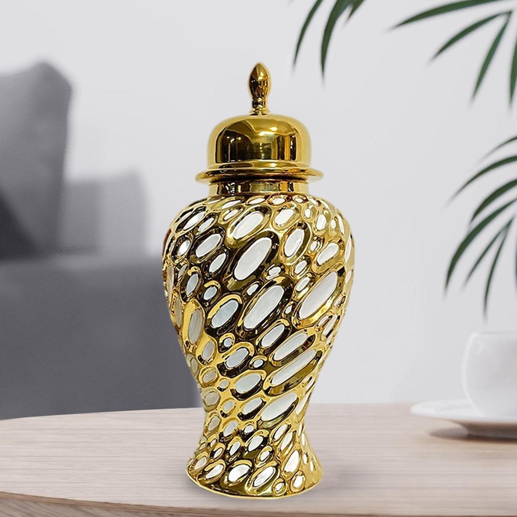 Elegant Porcelain Storage Jar - Chinese Inspired Decor for Home and Events
