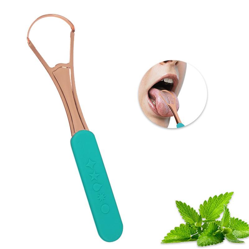 1 buc Curățător de limbă cu un singur strat/dublu strat Oțel inoxidabil Respirație proaspătă