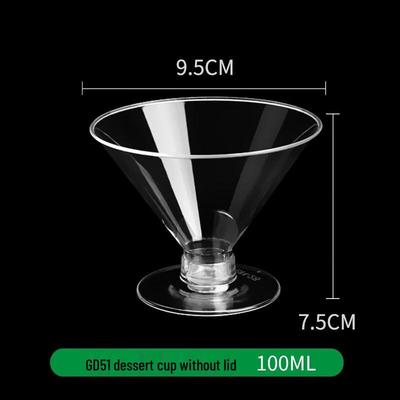 Disposable Mousse & Dessert Cups - 100ml, 100-Pack