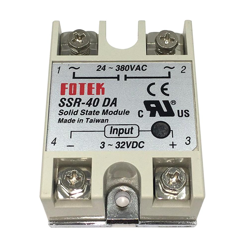 REX C100FK02 V*DN Intelligent Temperature Controller SSR Output + SSR 40 DA + K Probe Thermocouple + Heatsink