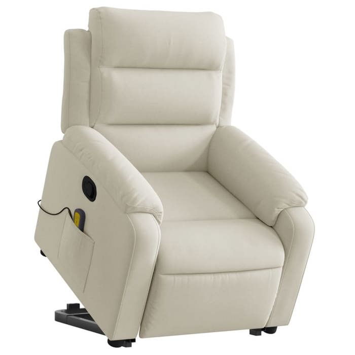 VidaXL Fauteuil de Massage Inclinable, Chaise de Relaxation avec Dossier, Siège avec Accoudoirs, Fauteuil TV de Salon, 3205112
